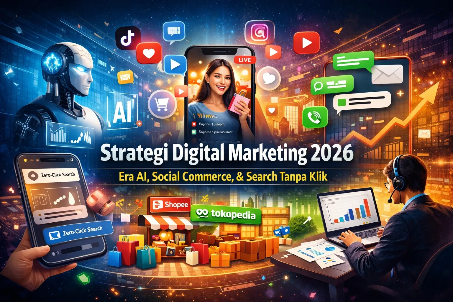 Strategi Digital Marketing 2026 Cara Meningkatkan Traffic dan Konversi Secara Konsisten